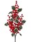 26" Holly with Berry Green Spray – Waterproof Christmas Decoration